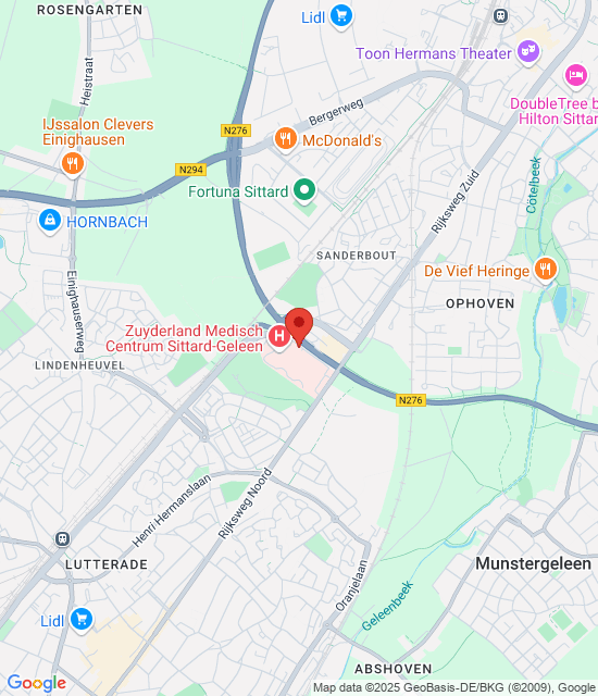 Google maps afbeelding voor Spoedpost Westelijke Mijnstreek