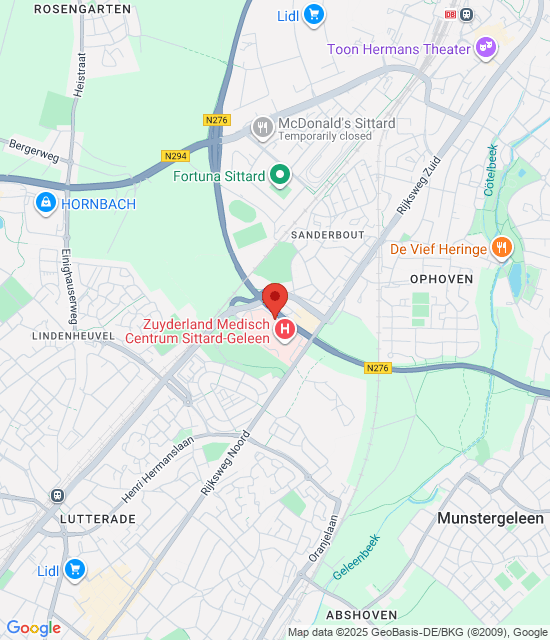 Google maps afbeelding voor Spoedpost Westelijke Mijnstreek