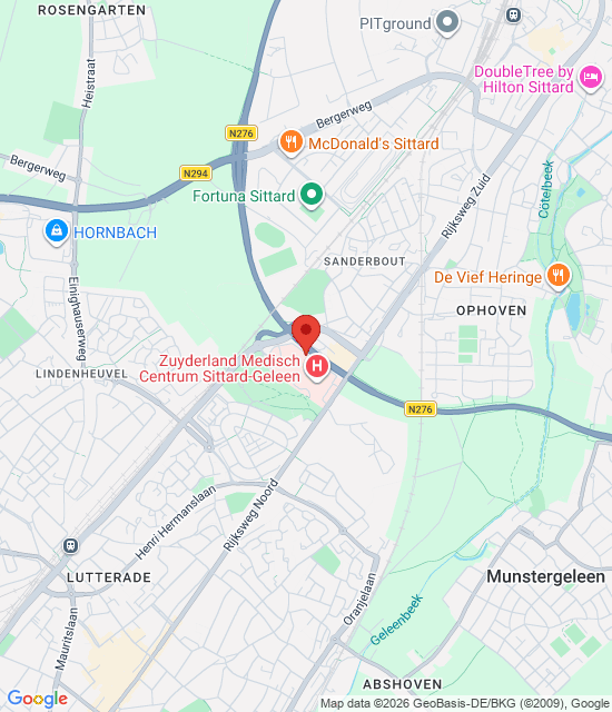 Google maps afbeelding voor Spoedpost Westelijke Mijnstreek