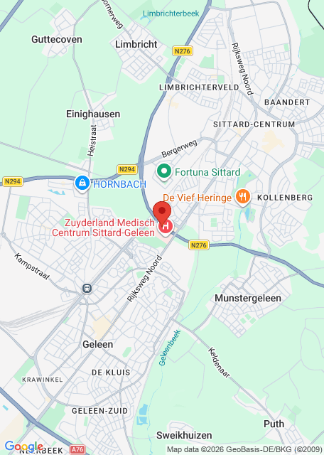 Google maps afbeelding voor Spoedpost Westelijke Mijnstreek
