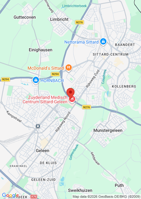 Google maps afbeelding voor Spoedpost Sittard-Geleen